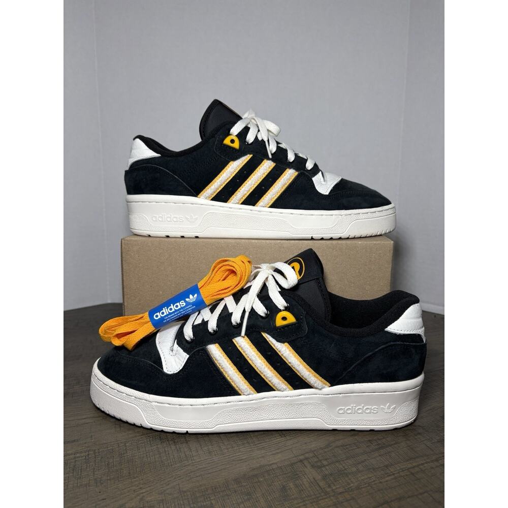 Adidas Rivalry Low Grambling State IE7704 Black/Gold/White Men's Sz 10.5